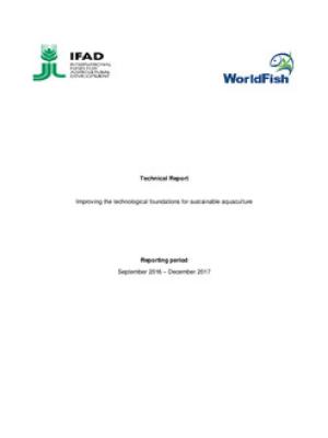 Improving the technological foundations for sustainable aquaculture (Technical Report to IFAD)